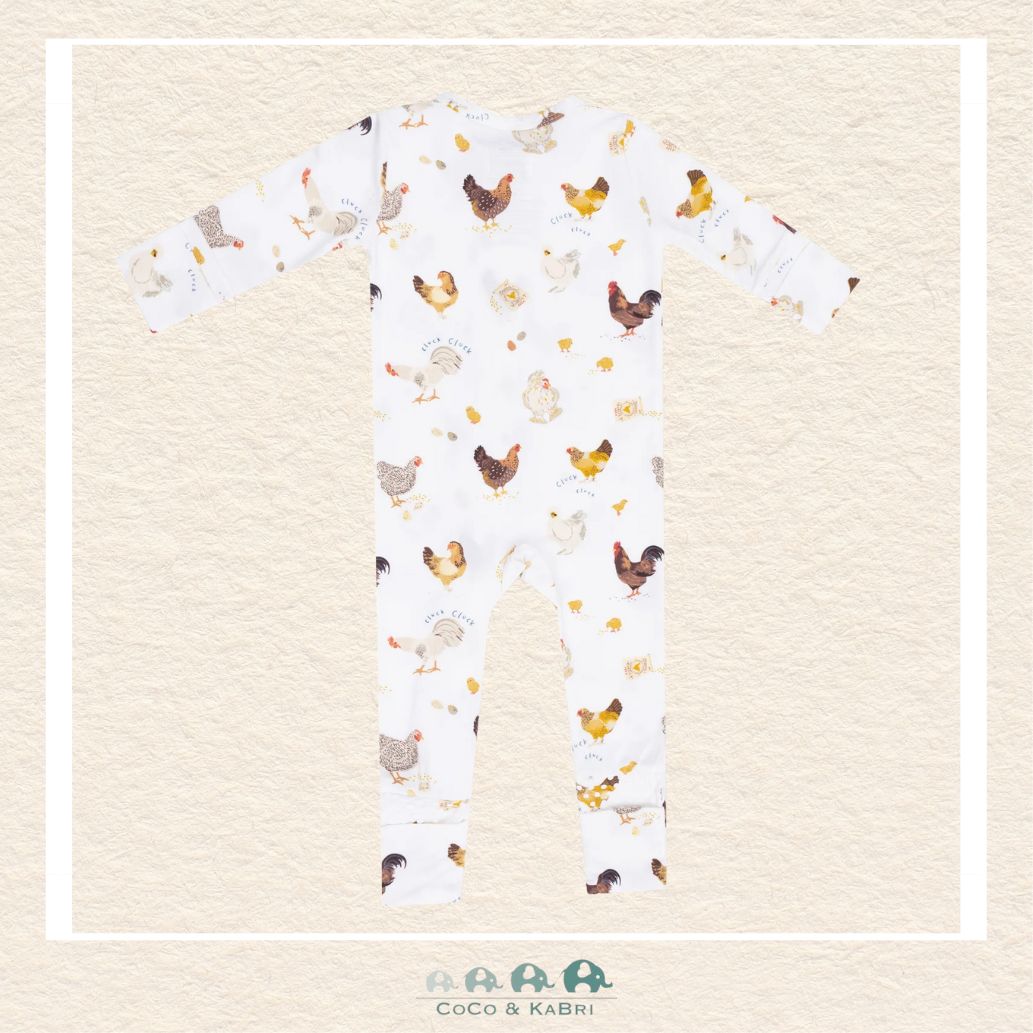 Angel Dear: Collector Chickens - 2 Way Zipper Romper, CoCo & KaBri Children's Boutique