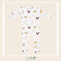 Angel Dear: Collector Chickens - 2 Way Zipper Romper, CoCo & KaBri Children's Boutique