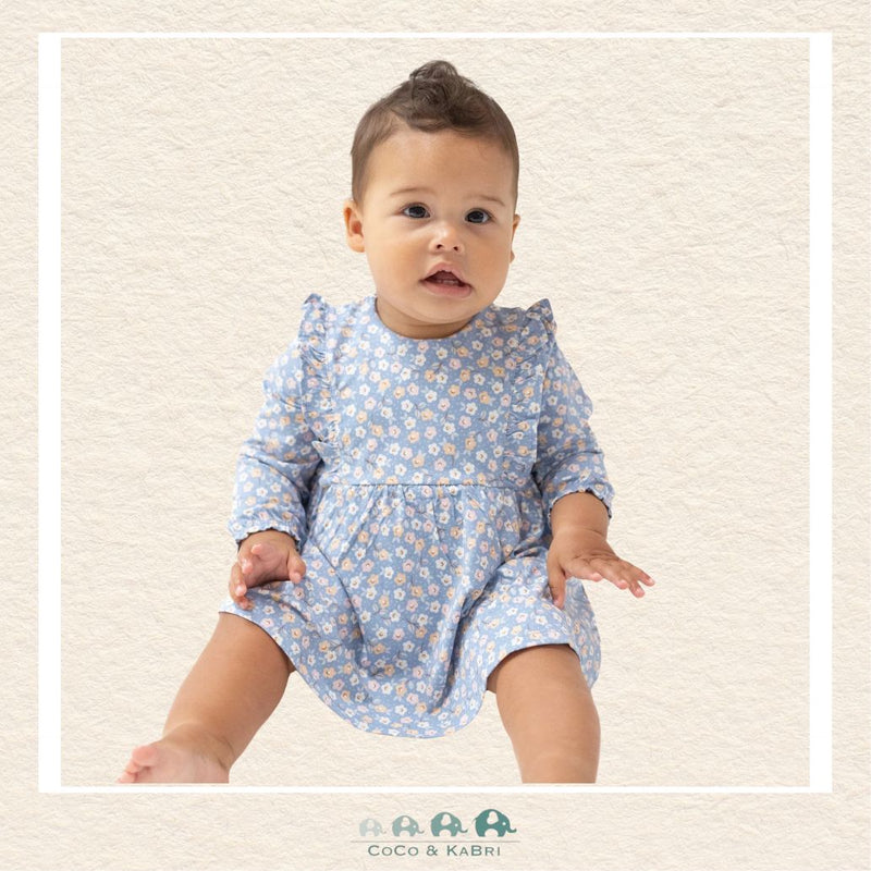 Angel Dear Country Calico - Ruffle Long Sleeve Bodysuit Dress, CoCo & KaBri Children's Boutique