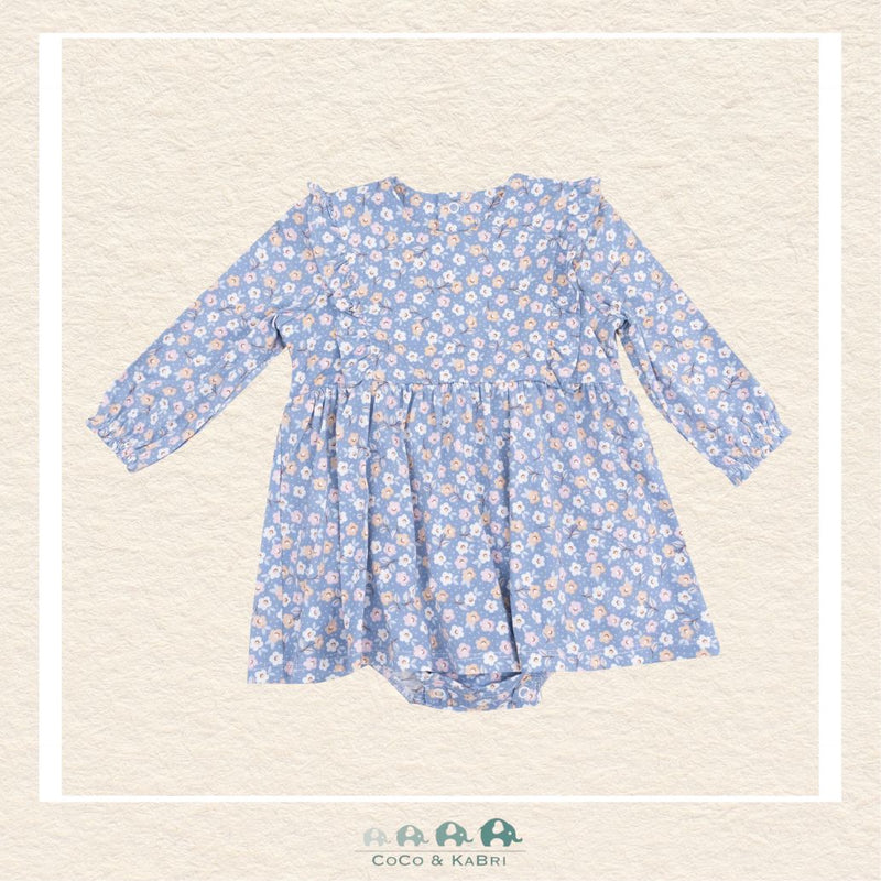 Angel Dear Country Calico - Ruffle Long Sleeve Bodysuit Dress, CoCo & KaBri Children's Boutique