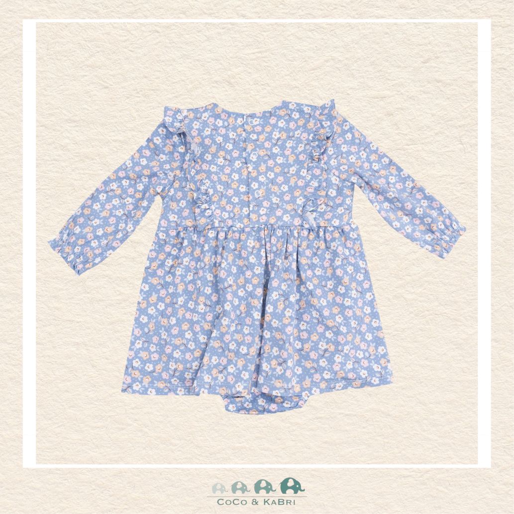 Angel Dear Country Calico - Ruffle Long Sleeve Bodysuit Dress, CoCo & KaBri Children's Boutique