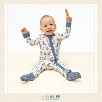 Angel Dear Cowboy Boots Convertible Romper on infant showing the soft bamboo fit and high-personality Western boutique style | Canada