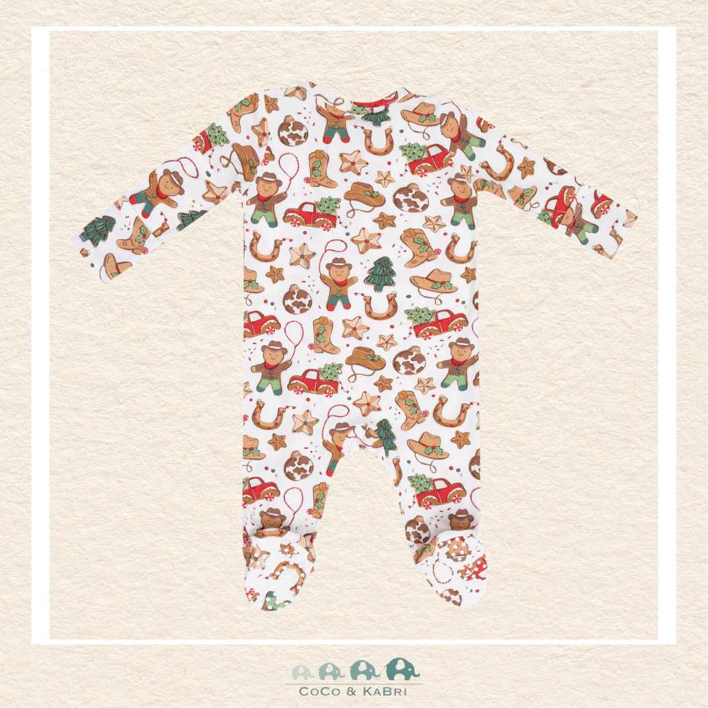 Angel Dear: Cowboy Christmas Cookies - Bamboo 2 Way Zipper Footie, CoCo & KaBri Children's Boutique