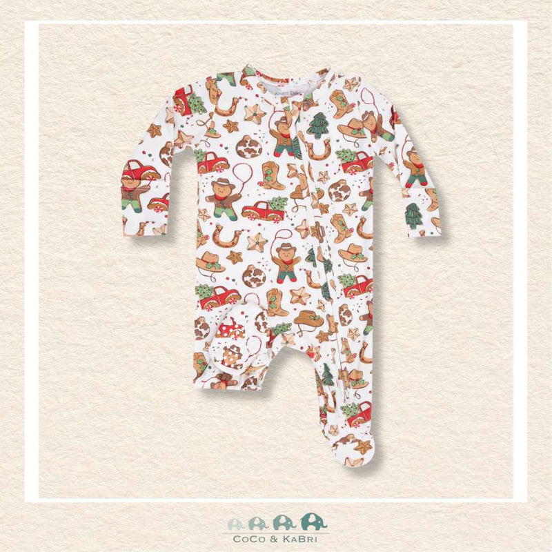 Angel Dear: Cowboy Christmas Cookies - Bamboo 2 Way Zipper Footie, CoCo & KaBri Children's Boutique