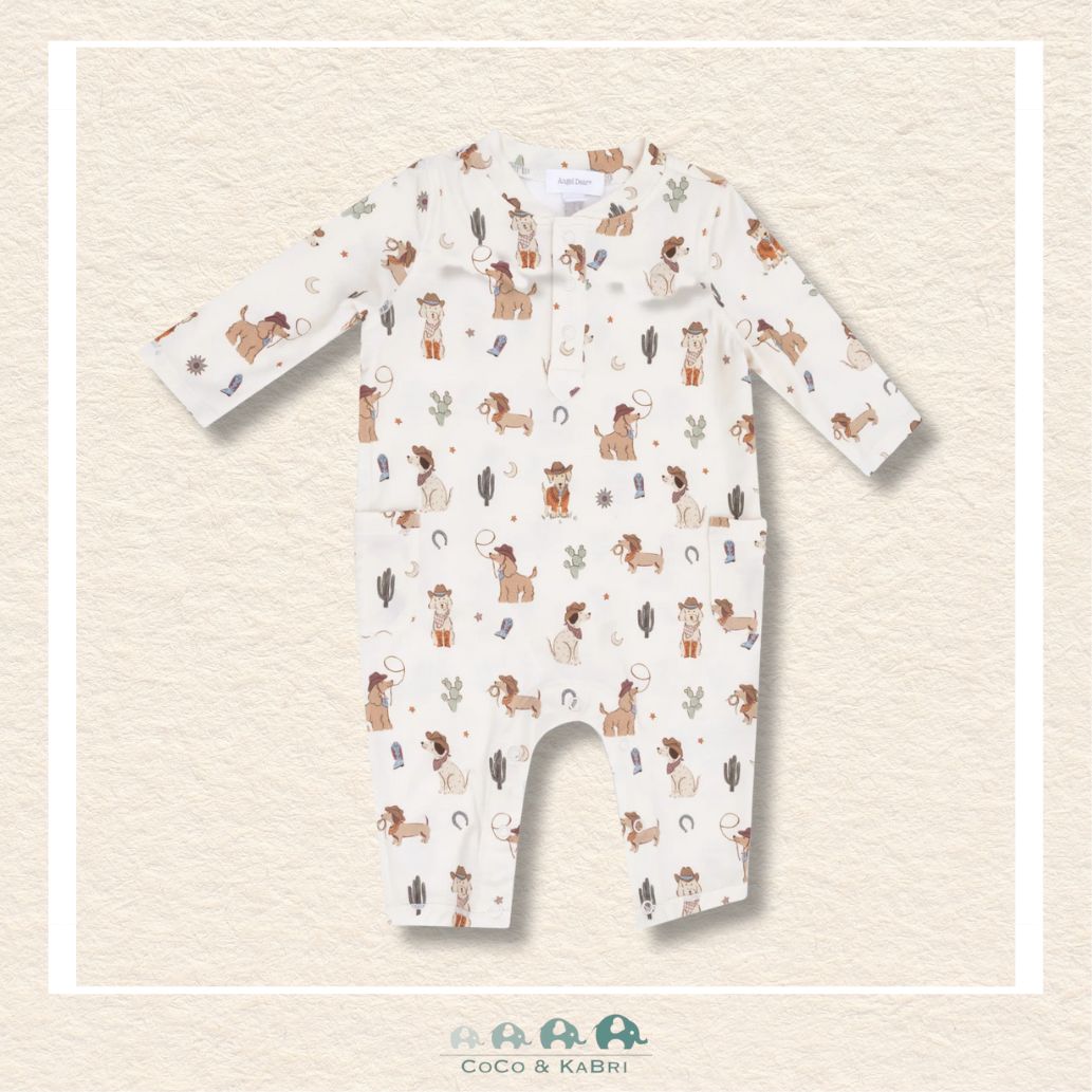 Angel Dear: Cowboy Dogs - Bamboo Uni Romper, CoCo & KaBri Children's Boutique