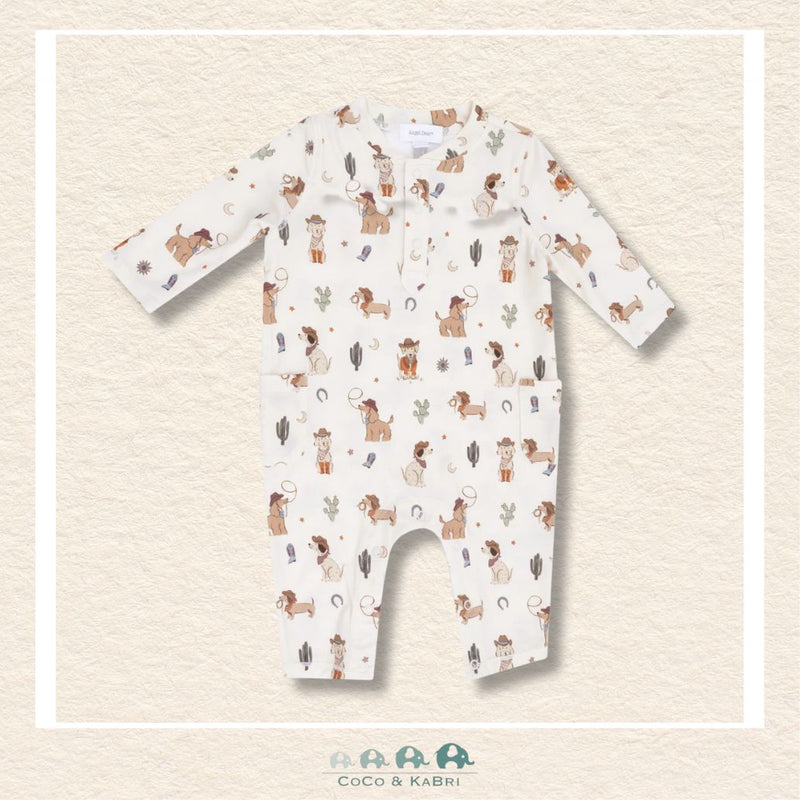 Angel Dear: Cowboy Dogs - Bamboo Uni Romper, CoCo & KaBri Children's Boutique