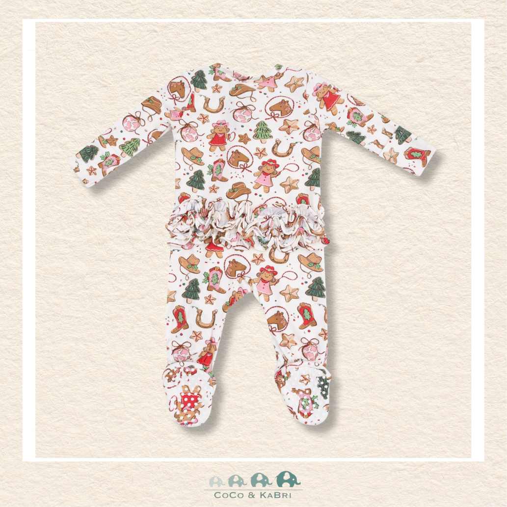 Angel Dear: Cowgirl Christmas Cookies (Pink) - 2 Way Zipper Footie, CoCo & KaBri Children's Boutique