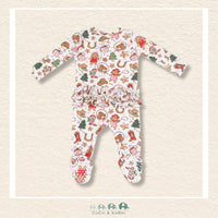 Angel Dear: Cowgirl Christmas Cookies (Pink) - 2 Way Zipper Footie, CoCo & KaBri Children's Boutique