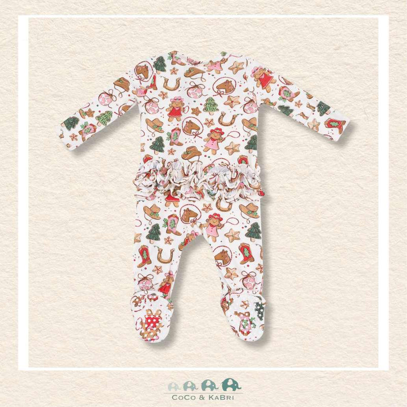 Angel Dear: Cowgirl Christmas Cookies (Pink) - 2 Way Zipper Footie, CoCo & KaBri Children's Boutique