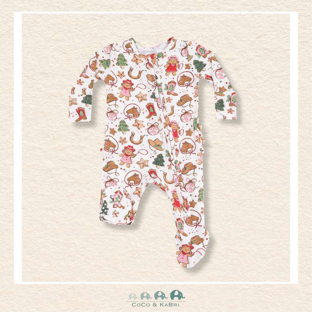 Angel Dear: Cowgirl Christmas Cookies (Pink) - 2 Way Zipper Footie, CoCo & KaBri Children's Boutique