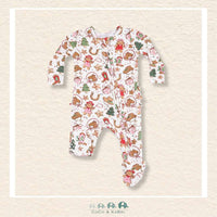 Angel Dear: Cowgirl Christmas Cookies (Pink) - 2 Way Zipper Footie, CoCo & KaBri Children's Boutique