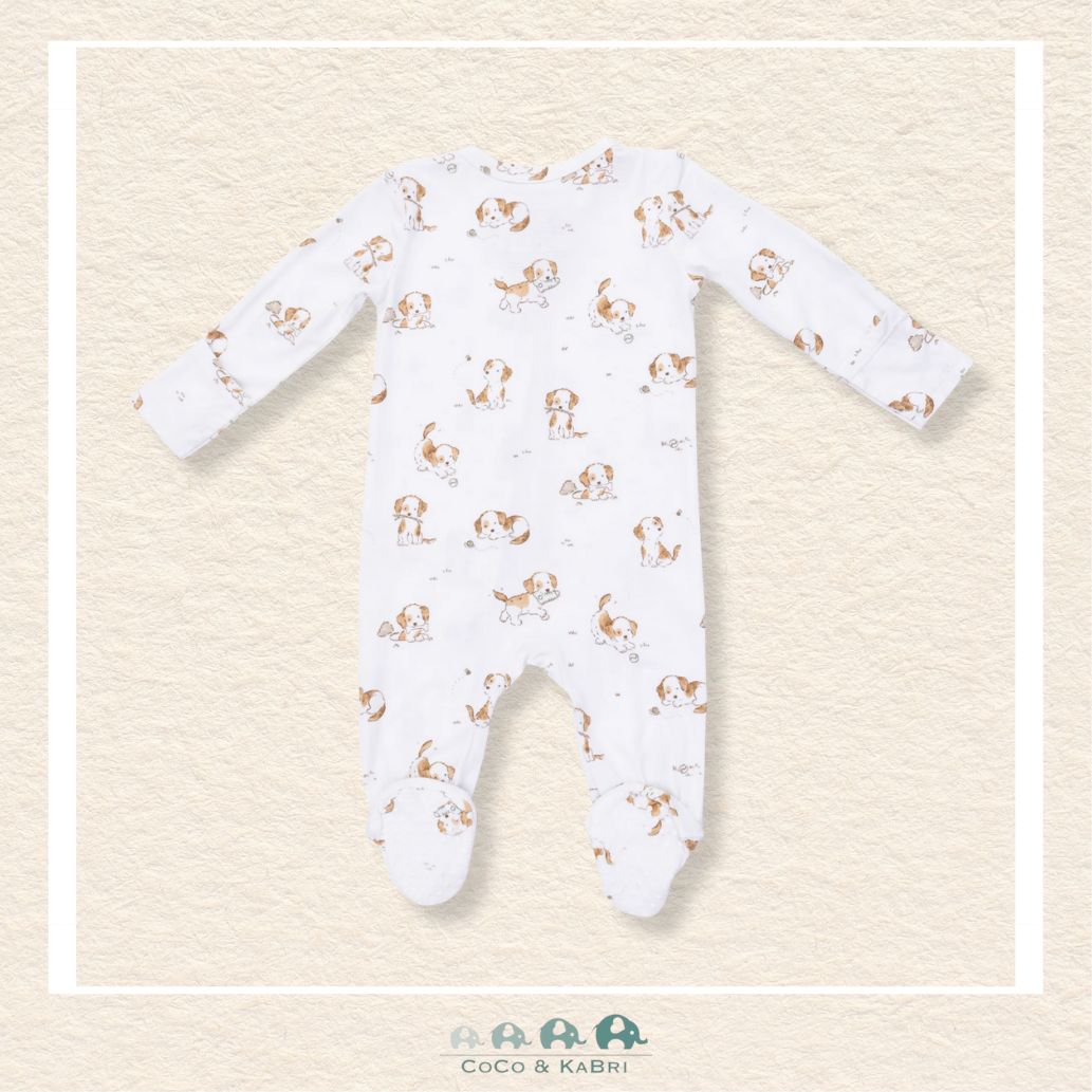 Back view of Angel Dear puppy-themed sleeper showing the high-quality construction and flexible fit for active play | Canada