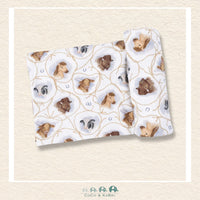 Angel Dear: Farm Animals Rope Cameos Uni - Swaddle Blanket, CoCo & KaBri Children's Boutique, Brooks Alberta Canada