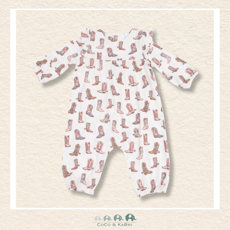 Angel Dear: Future Cowgirl - Bamboo Ruffle Sleeve Romper, CoCo & KaBri Children's Boutique