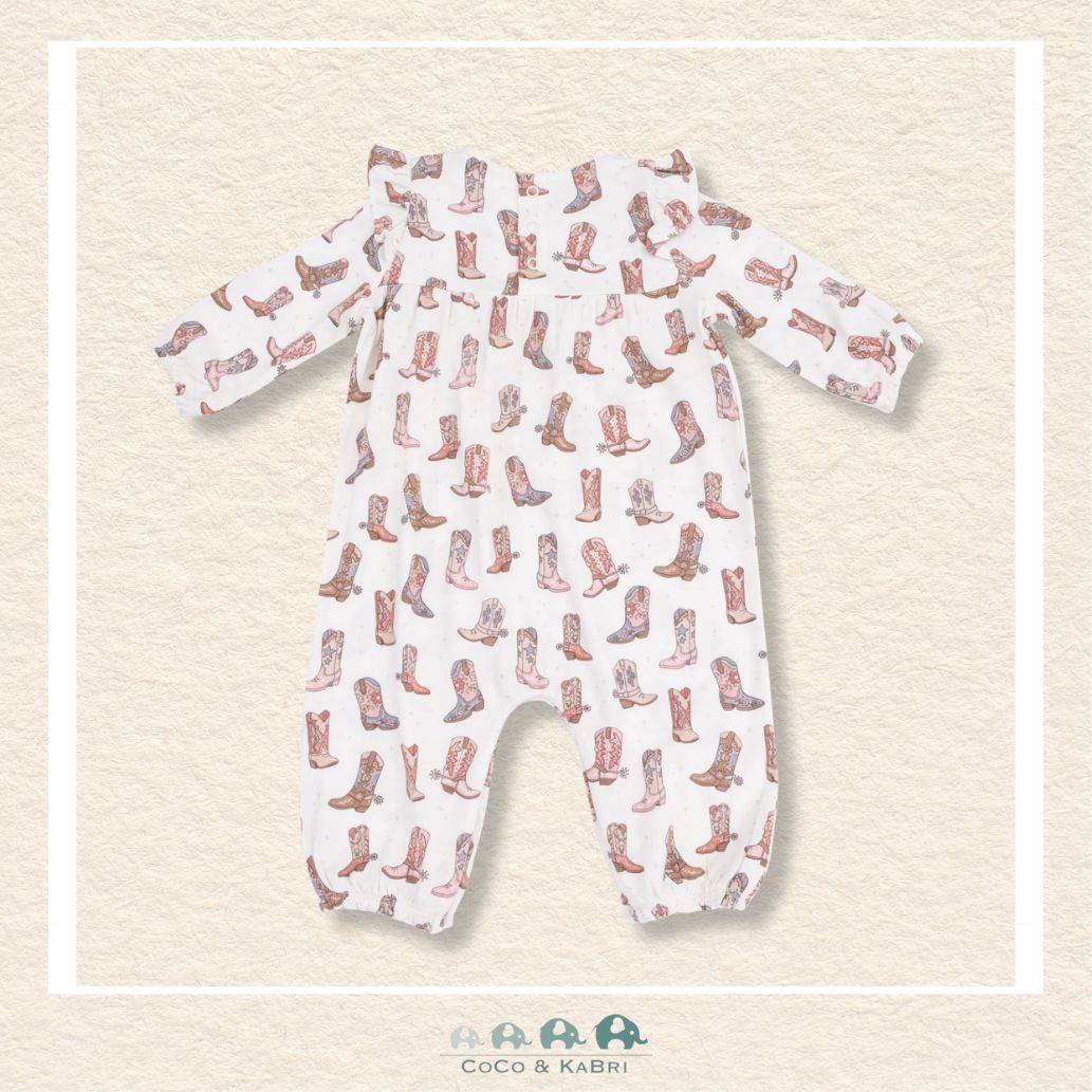Angel Dear: Future Cowgirl - Bamboo Ruffle Sleeve Romper, CoCo & KaBri Children's Boutique