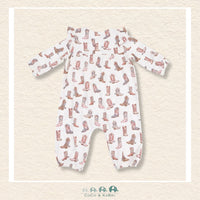 Angel Dear: Future Cowgirl - Bamboo Ruffle Sleeve Romper, CoCo & KaBri Children's Boutique