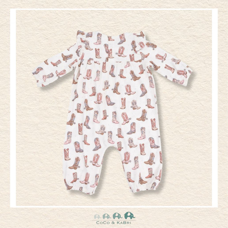 Angel Dear: Future Cowgirl - Bamboo Ruffle Sleeve Romper, CoCo & KaBri Children's Boutique