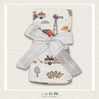 Angel Dear Hay Farmer Pink - Swaddle Blanket, CoCo & KaBri Children's Boutique