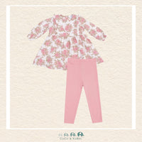 Angel Dear: Heirloom Bouquets - Ruffle Dress and Ribbed Legging, CoCo & KaBri Children's Boutique