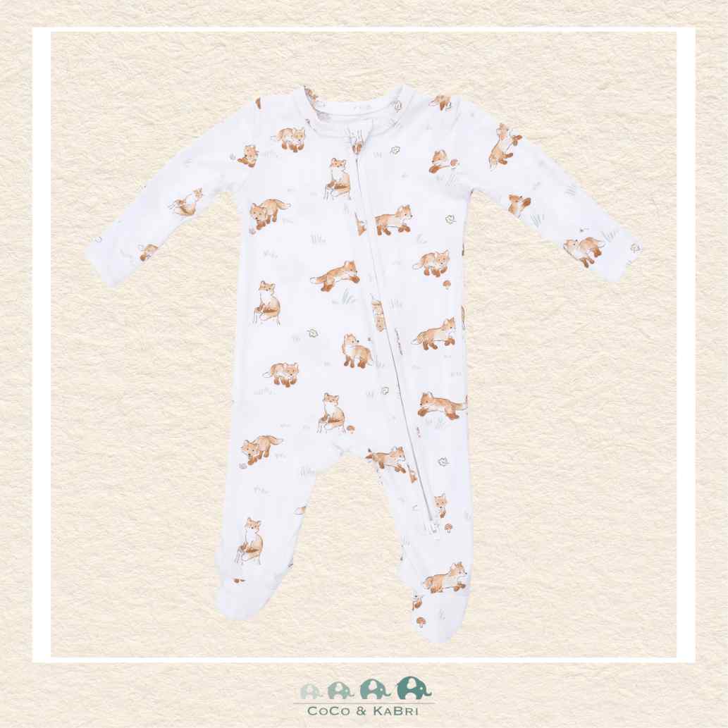 Angel Dear: Little Explorer Fox - 2 Way Zipper Footie, CoCo & KaBri Children's Boutique, Brooks Alberta Canada