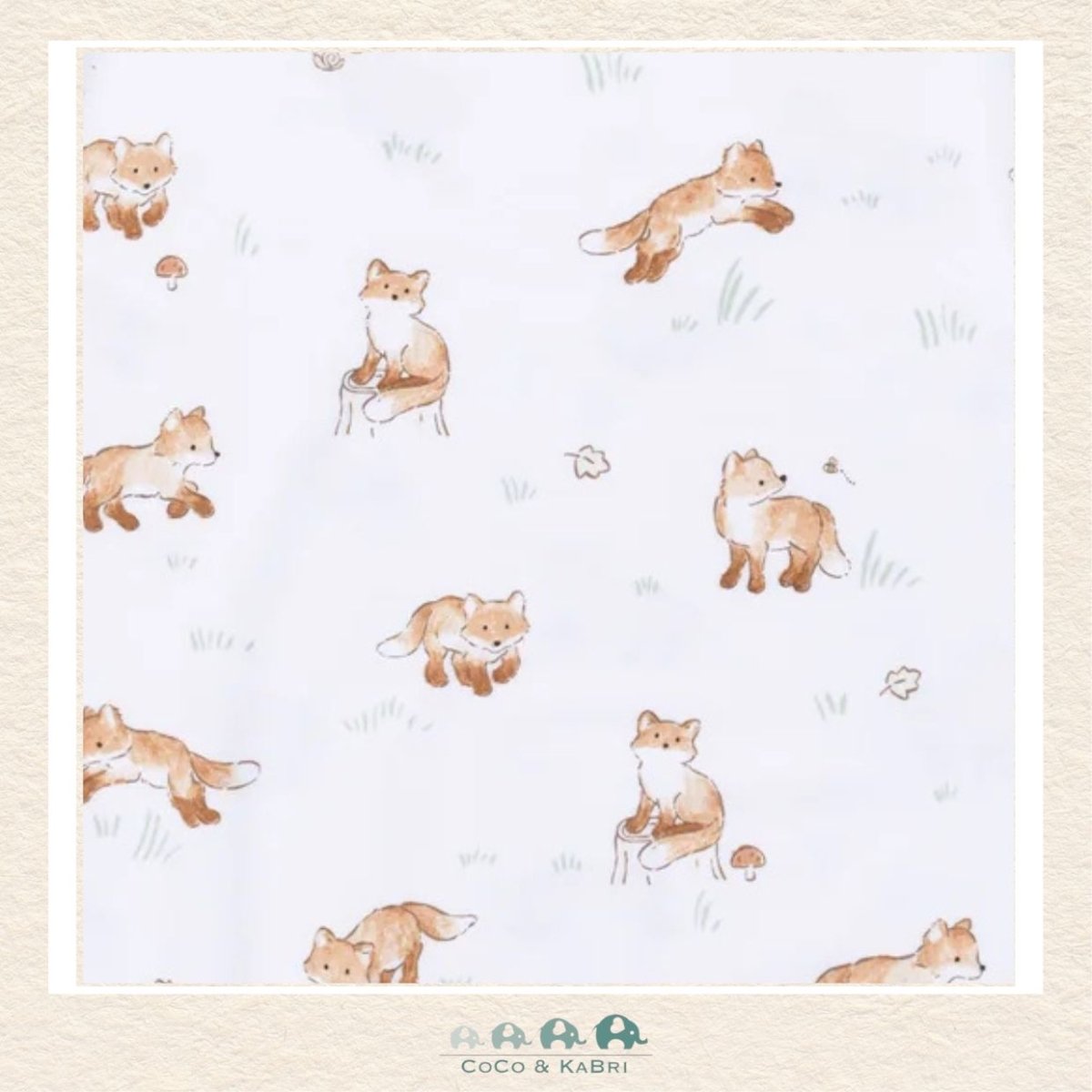 Angel Dear: Little Explorer Fox - 2 Way Zipper Footie, CoCo & KaBri Children's Boutique, Brooks Alberta Canada