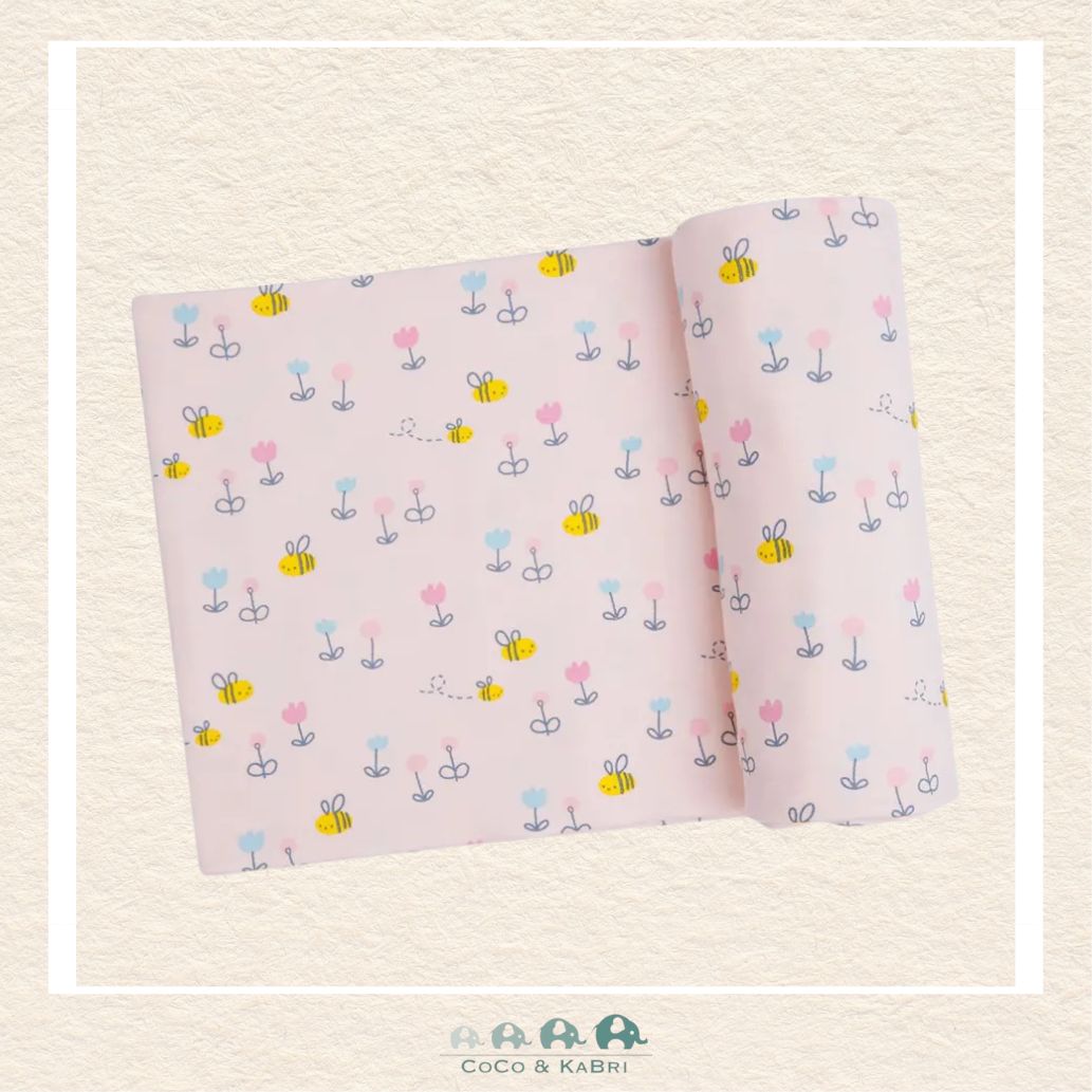 Angel Dear: Little Pink Bee Swaddle Blanket, CoCo & KaBri Children's Boutique