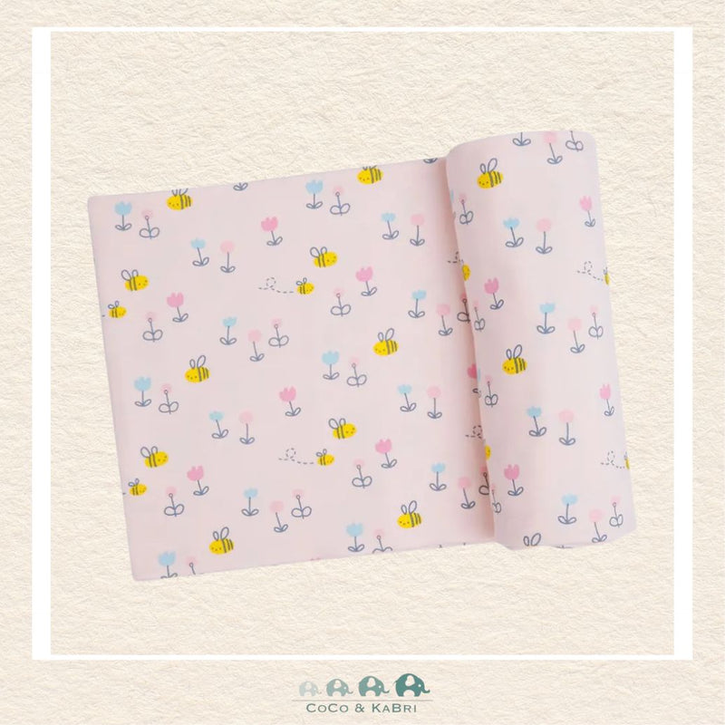 Angel Dear: Little Pink Bee Swaddle Blanket, CoCo & KaBri Children's Boutique