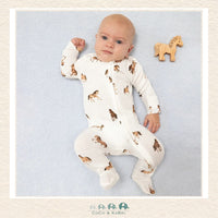 Angel Dear: Mini Horses - 2 Way Zipper Footie, CoCo & KaBri Children's Boutique