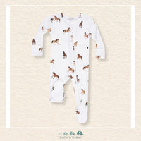Angel Dear: Mini Horses - 2 Way Zipper Footie, CoCo & KaBri Children's Boutique
