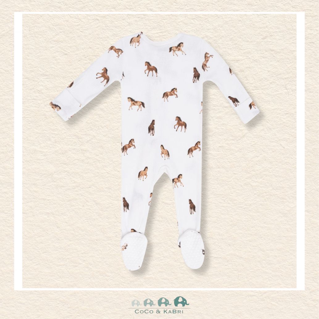 Angel Dear: Mini Horses - 2 Way Zipper Footie, CoCo & KaBri Children's Boutique