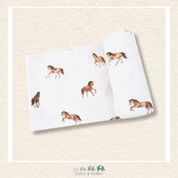 Angel Dear: Mini Horses - Swaddle Blanket, CoCo & KaBri Children's Boutique