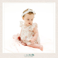 Angel Dear: Muslin Climbing Roses Pinafore & High Waisted Diaper Cover, CoCo & KaBri Children's Boutique