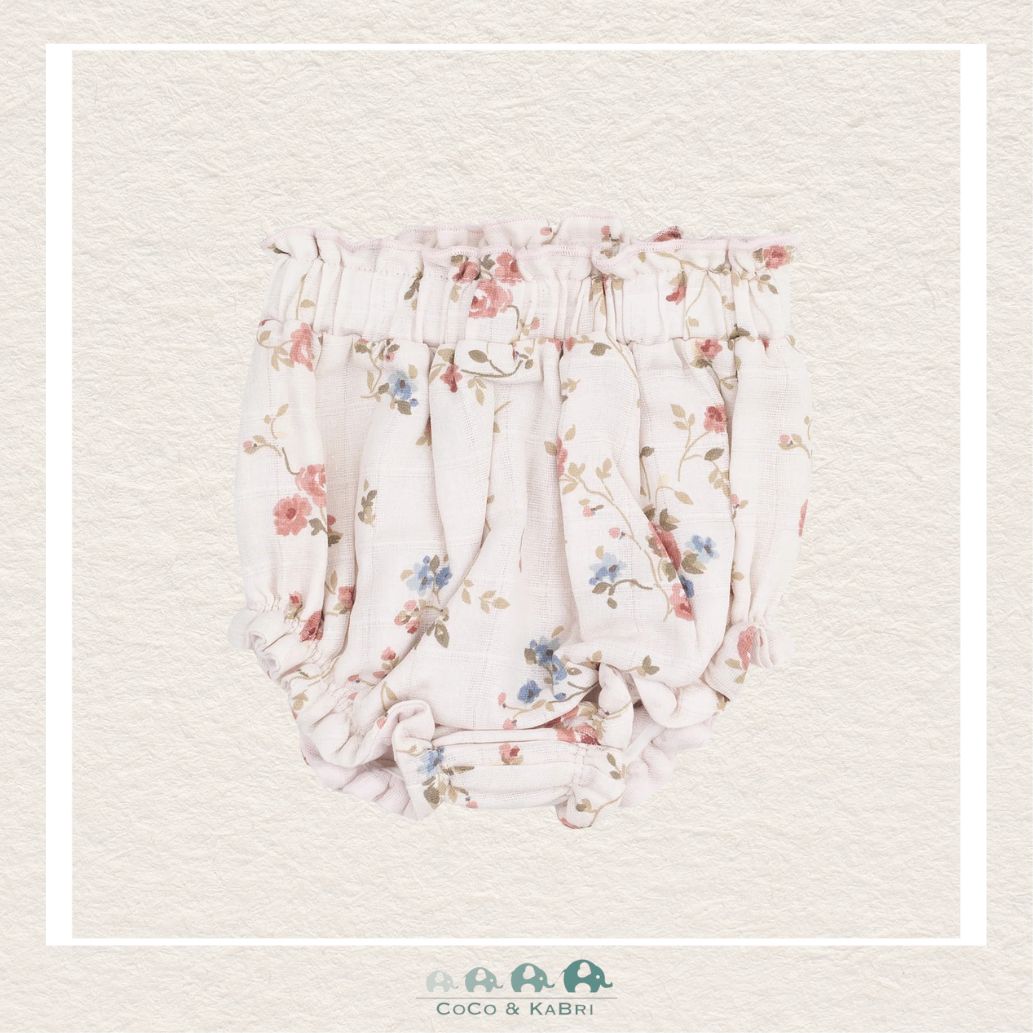 Angel Dear: Muslin Climbing Roses Pinafore & High Waisted Diaper Cover, CoCo & KaBri Children's Boutique
