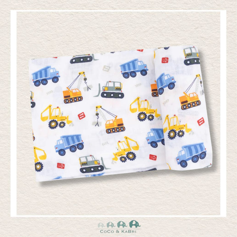 Angel Dear: Muslin Cool Construction Swaddle Blanket, CoCo & KaBri Children's Boutique