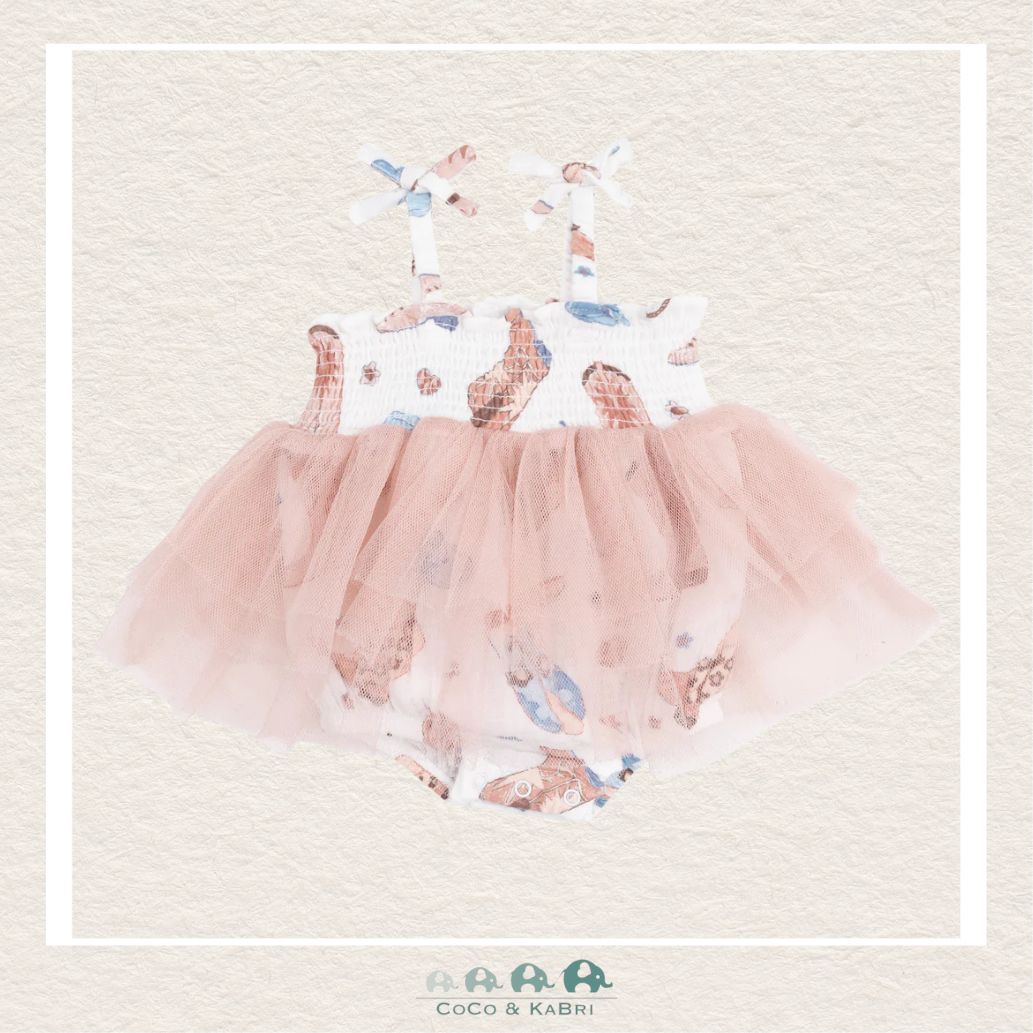 Angel Dear: Muslin Cowboy Boots Pink Tutu Bubble, CoCo & KaBri Children's Boutique