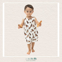Angel Dear: Muslin Horses Sleeveless Shortie Romper, CoCo & KaBri Children's Boutique