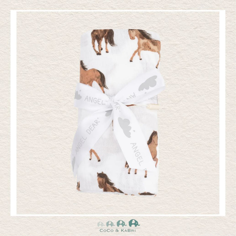 Angel Dear Muslin Horses Swaddle Blanket, CoCo & KaBri Children's Boutique