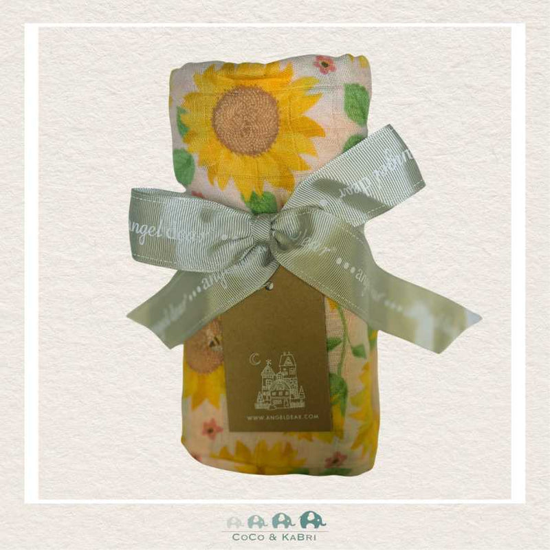 Angel Dear Muslin Swaddle Blanket - Pink Sunflowers, CoCo & KaBri Children's Boutique