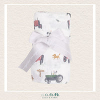 Angel Dear Muslin Tractors And Friends Pink Swaddle Blanket, CoCo & KaBri Children's Boutique