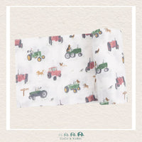 Angel Dear Muslin Tractors And Friends Pink Swaddle Blanket, CoCo & KaBri Children's Boutique