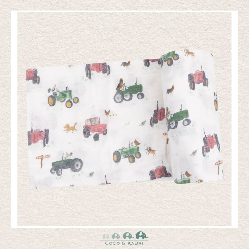 Angel Dear Muslin Tractors And Friends Pink Swaddle Blanket, CoCo & KaBri Children's Boutique