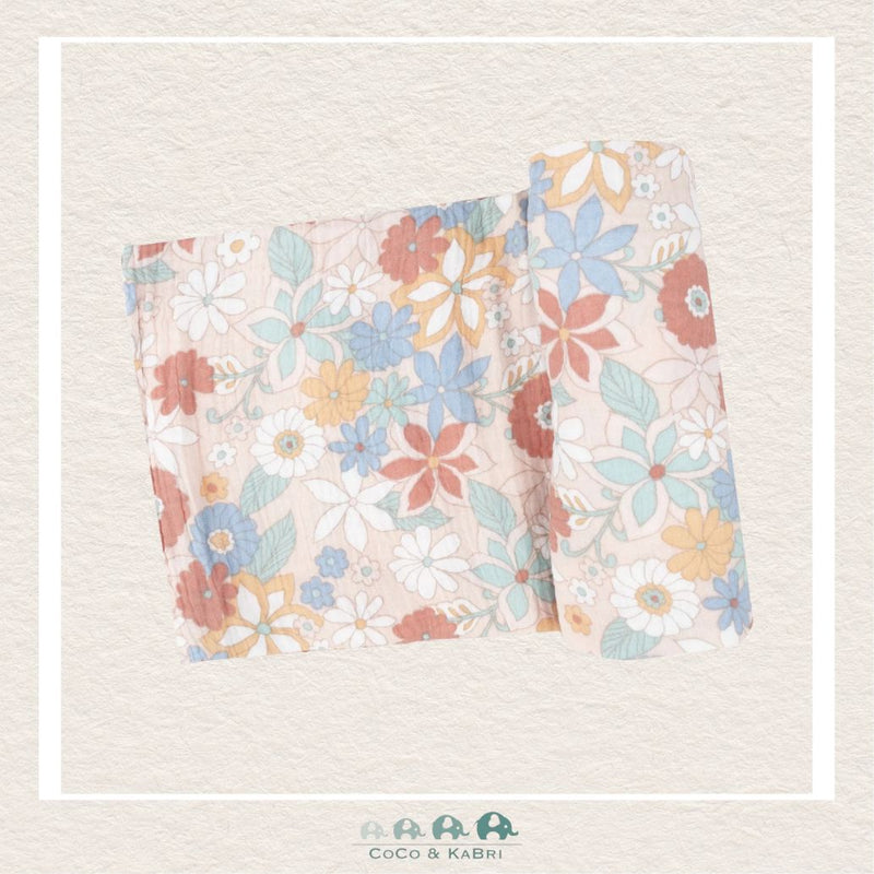 Angel Dear Muslin Tropical Retro Floral Swaddle Blanket, CoCo & KaBri Children's Boutique