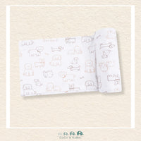 Angel Dear: Neutral Pups Swaddle Blanket, CoCo & KaBri Children's Boutique