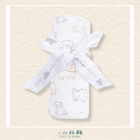 Angel Dear: Neutral Pups Swaddle Blanket, CoCo & KaBri Children's Boutique