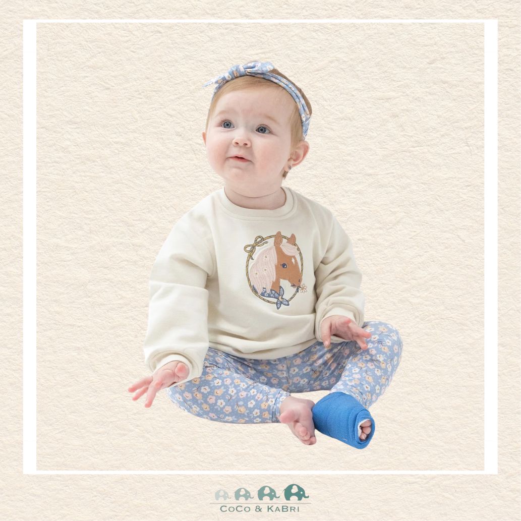 Angel Dear: Oversized puff Sleeve Sweatshirt & Leggings, CoCo & KaBri Children's Boutique