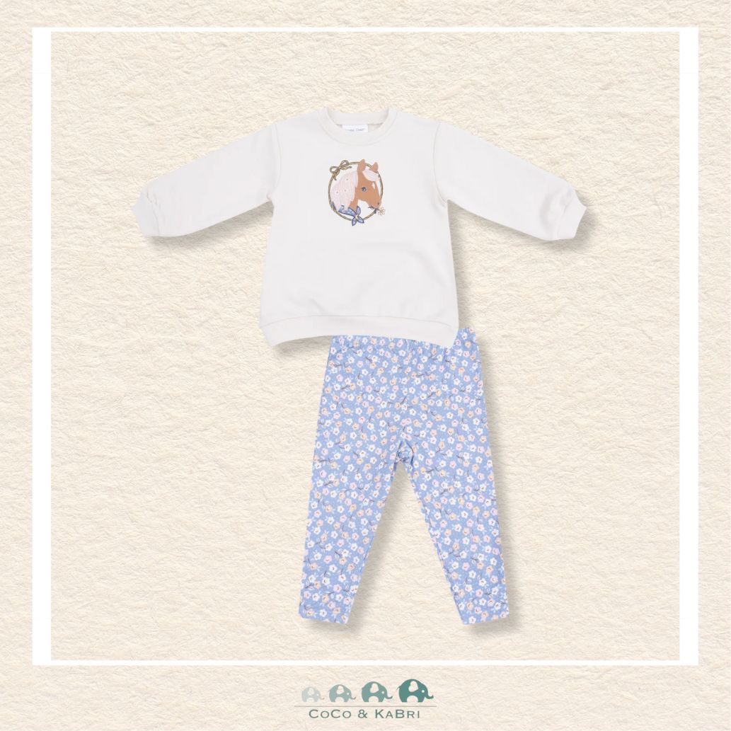 Angel Dear: Oversized puff Sleeve Sweatshirt & Leggings, CoCo & KaBri Children's Boutique