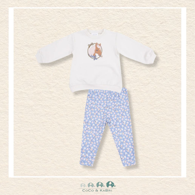 Angel Dear: Oversized puff Sleeve Sweatshirt & Leggings, CoCo & KaBri Children's Boutique