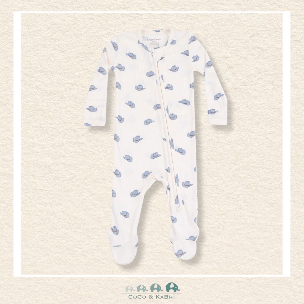 Angel Dear: Petite Cowboy Hats - 2 Way Zipper Footie, CoCo & KaBri Children's Boutique