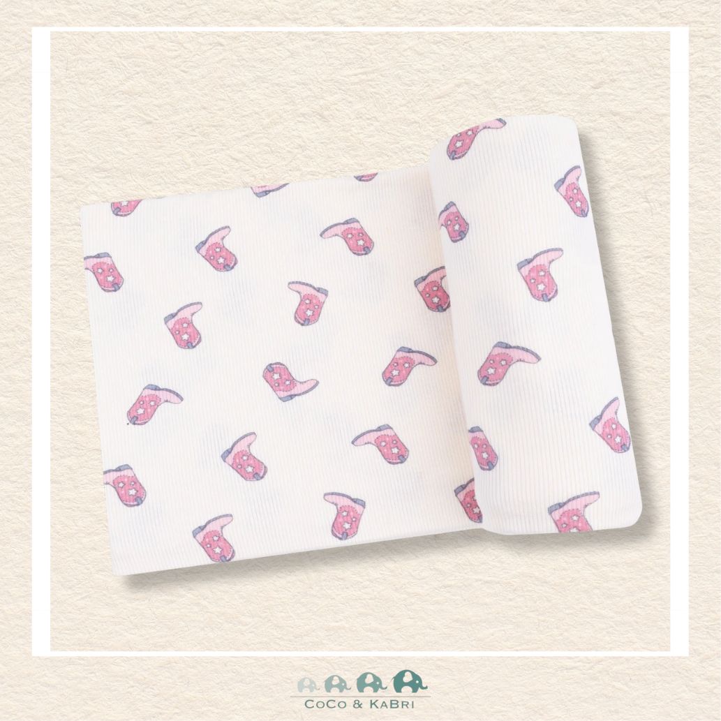 Angel Dear: Petite Cowgirl Boots - Swaddle Blanket, CoCo & KaBri Children's Boutique