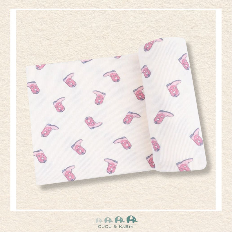 Angel Dear: Petite Cowgirl Boots - Swaddle Blanket, CoCo & KaBri Children's Boutique
